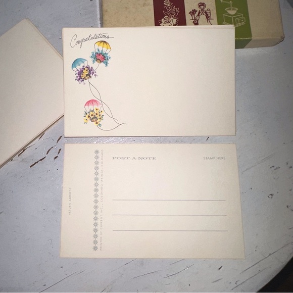 Vintage Post A Note Boxed Post Card Greeting Card Set Mid Century - Picture 8 of 14